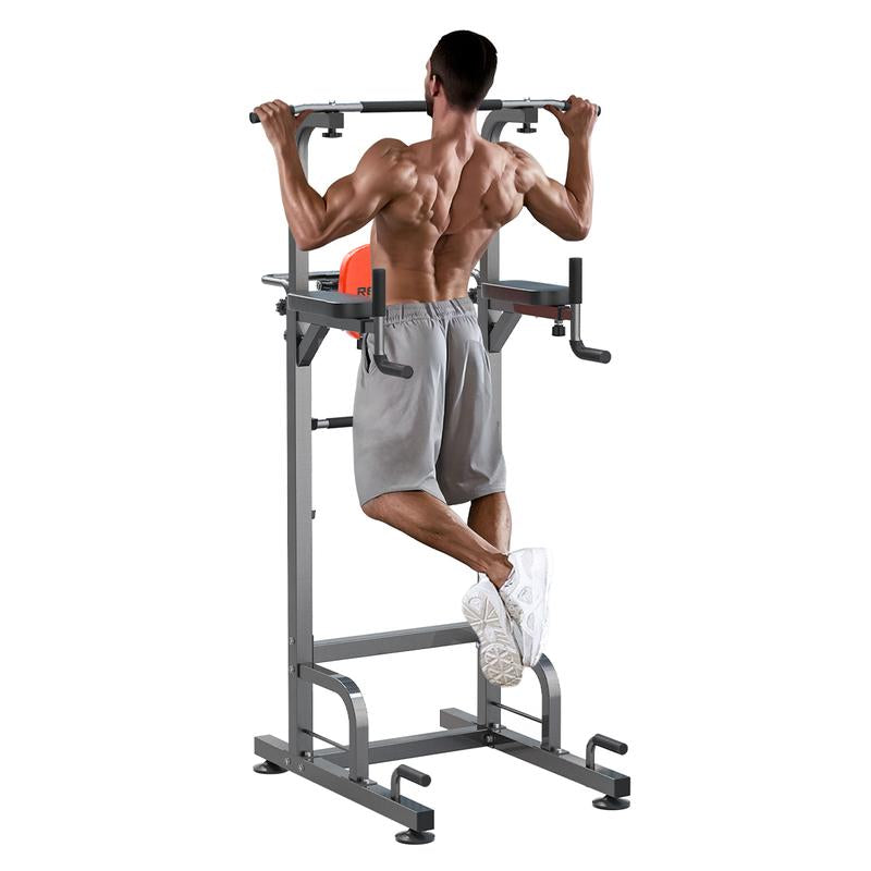 Relifesports 2025 Power Tower Dip Station Pull-Up Push-Up Station Multi-Function Home Gym Strength Training Fitness Equipment 450LBS